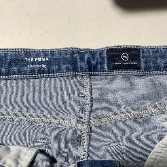 AG Adriano Goldschmied Jeans 32R The Prima Mid Rise Cigarette Blue - Picture 2 of 5